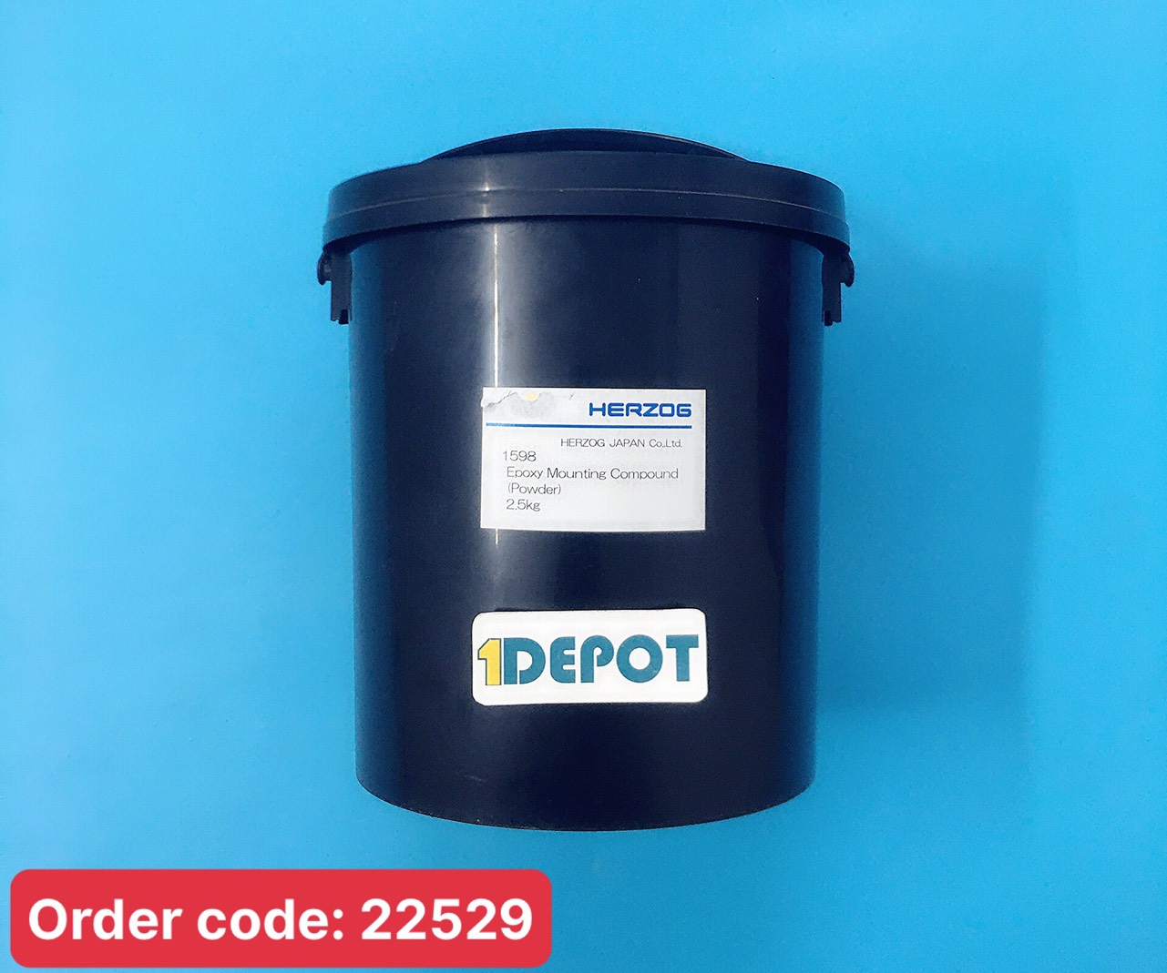 Bột đúc mẫu nóng Epoxy màu đen 2.5kg Herzog 1598