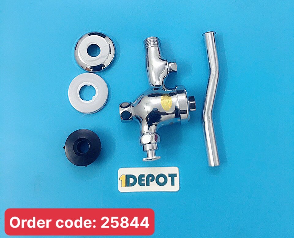 Xả tiểu nam Vanni VN-11A chất liệu đồng thau mạ crome