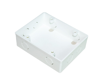 Hộp nhựa âm tường dùng cho 2 mặt đơn MPE A157ND, kích thước 134x105x40 mm