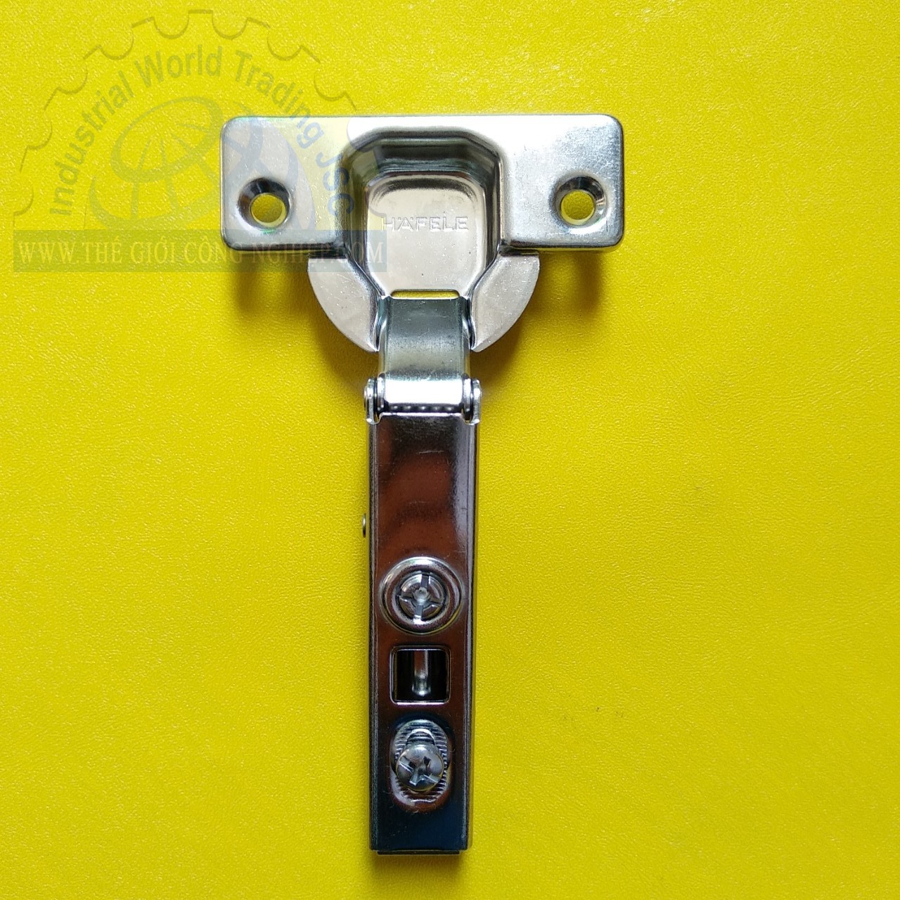 Bản lề + đế giảm chấn HAFELE 315.06.750, inox 304 dùng cho tủ