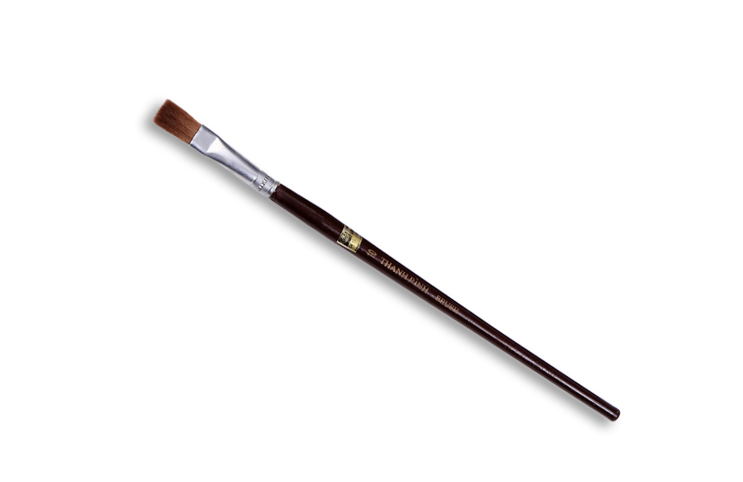 Cọ vẽ thanh bình màu nâu số 10, kích thước 220mm x 18mm