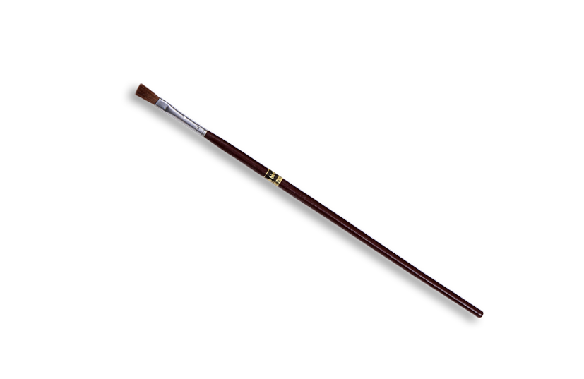 Cọ vẽ thanh bình màu nâu số 2, kích thước 220mm x 18mm