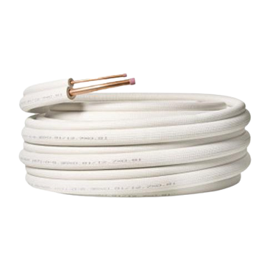 Cuộn ống đồng 6/10 mettube, bao gồm gen trắng cách nhiệt, kích thước d6.35/9.52, dày 0.7mm