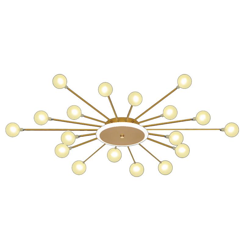 Đèn chùm led 63w HUFA cy 8624/18 3 màu ánh sáng, kích thước ø950*h80mm