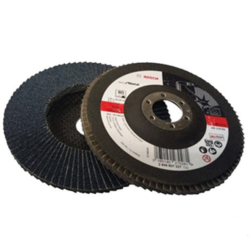 Đĩa nhám xếp linh hoạt BOSCH 2608603703 A120 , đường kính 100 x 16mm