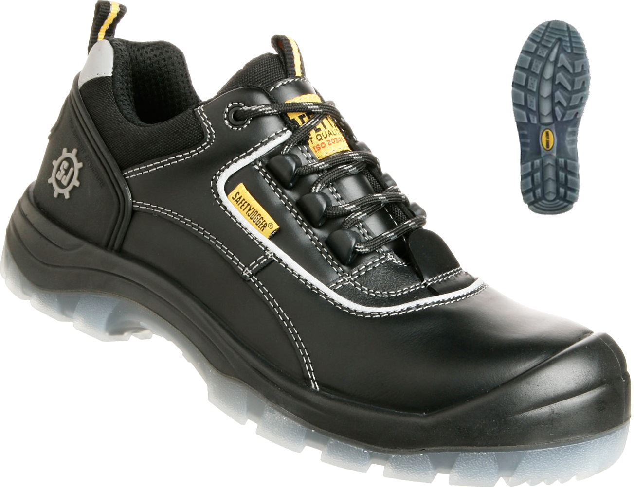 Giày da bảo hộ SAFETYJOGGER Nova S3,size 43 màu đen