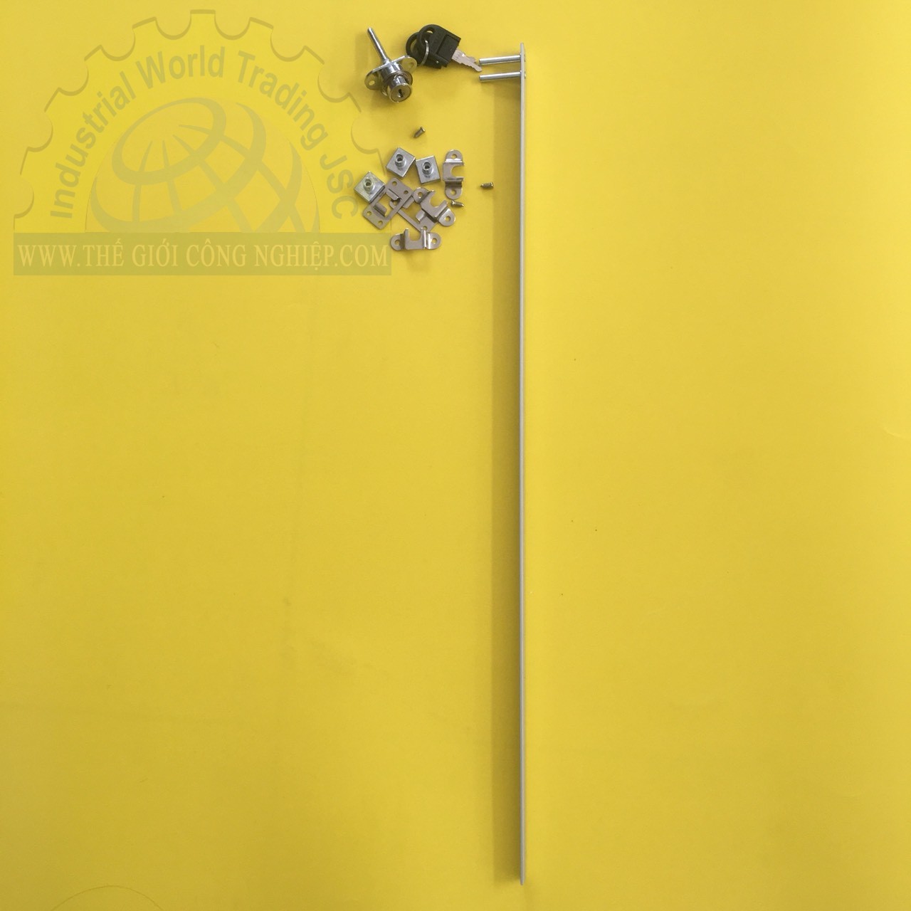 Khóa tủ 3 ngăn HAFELE 234.99.240, chìa nhựa thanh nhôm dài 600mm