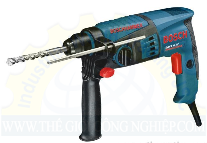 Máy khoan búa BOSCH  GBH 180li, dùng pin 18v/ 4ah, khoan bê tông 20mm, khoan bê thép 13mm