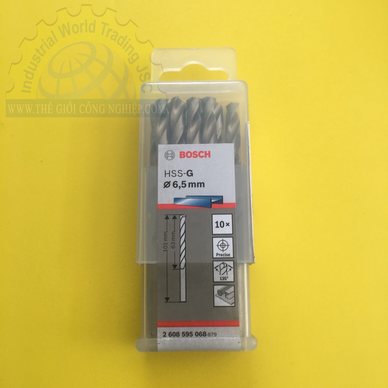 Mũi khoan sắt BOSCH 2608595068 HSS-G, đường kính 6.5mm