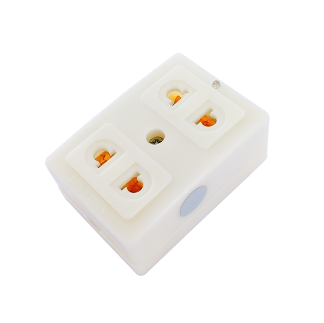 Ổ cắm 2 lỗ  A21 điện áp 10a-250v, có nhíp chống giãn