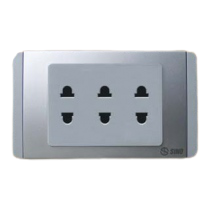 Ổ cắm 3 hai chấu 2C-16A LiOA SS193U
