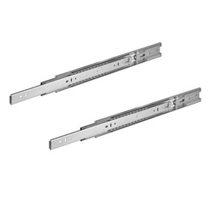 Ray trượt bi HAFELE 494.02.461 3 tầng màu trắng, không giảm chấn