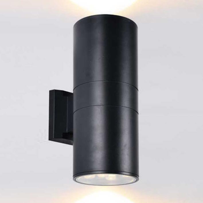 Đèn tường Led ngoài trời CN-268 Euroto vỏ đen, ánh sáng vàng