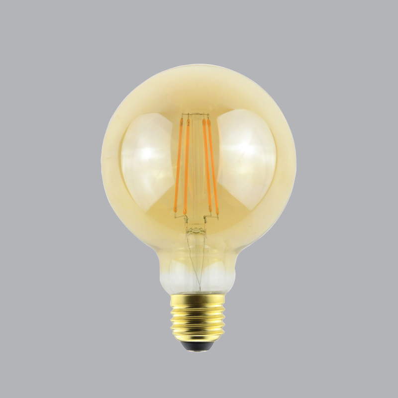 Bóng Đèn Led Dây Tóc Filament 6w MPE FLM-6/G95, ánh sáng vàng 2700K