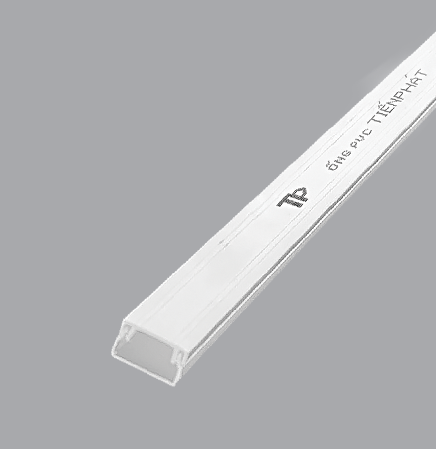 Nẹp nhựa vuông luồn dây điện 1P5 Tiến Phát V15/1, rộng 15mmx cao 9mm, cây dài 1m7
