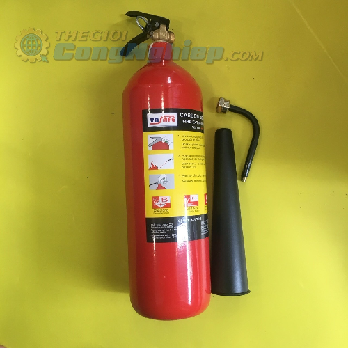 Bình chữa cháy khí Co2 MT3 3kg, có tem kiểm định