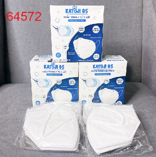 Khẩu trang y tế N95 KATOJI 5 Lớp Kháng Khuẩn, hộp 20 cái