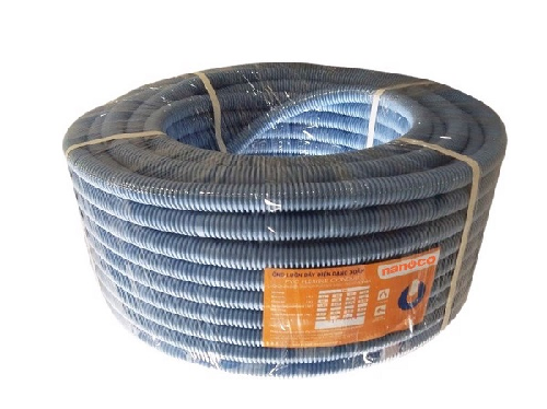 Ống ruột gà luồn dây điện Nanoco FRG16G, Ø16mm, dạng xoắn, màu xanh