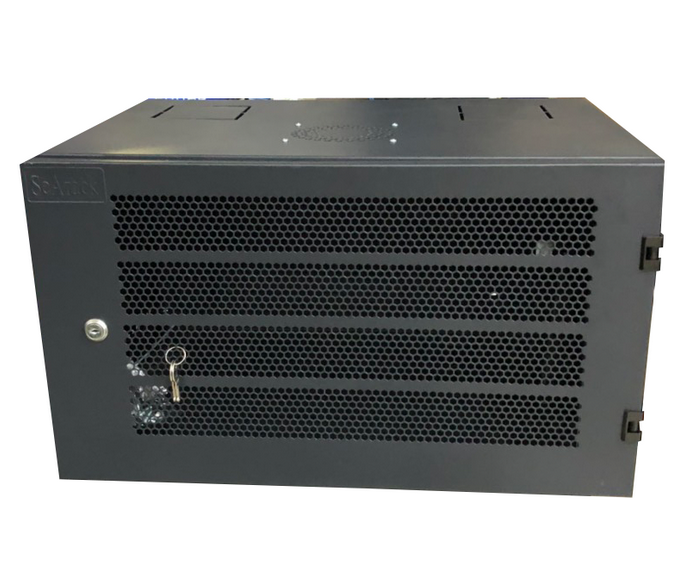 Tủ rack, tủ mạng treo tường 6U D500 cửa lưới, màu đen sơn tĩnh điện, kích thước cao 320* rộng 550 * sâu 500 (mm)