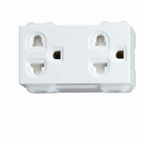 2 Ổ cắm 3 chấu có màn che 16A Sino SCUE2