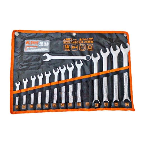 Bộ cờ lê vòng miệng 14 chi tiết 8-24mm Kapusi K-6140