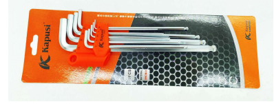 Bộ lục giác bi trắng xi mờ 9 chi tiết Kapusi K-0191