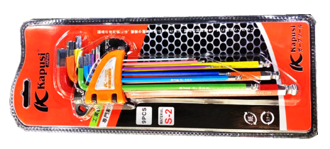 Bộ lục giác màu 9 chi tiết Kapusi K-0197