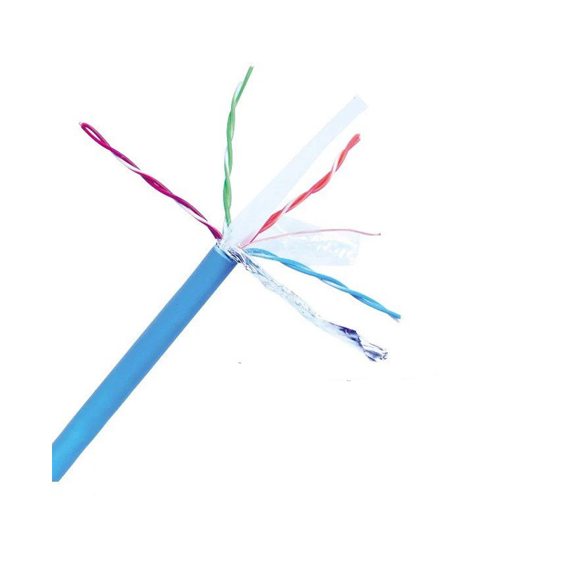 Cáp mạng Nanoco NC5E-F10 Cat5e FTP 0.51mm 4 Pairs chống nhiễu 10% Cu 24 AWG, giao màu màu Trắng hoặc xanh, 305m/cuộn