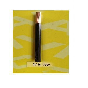 Dây cáp điện lực hạ thế Cadivi CV-50 màu đen, ruột đồng bọc nhựa PVC, cuộn 100 mét, giá tính theo mét
