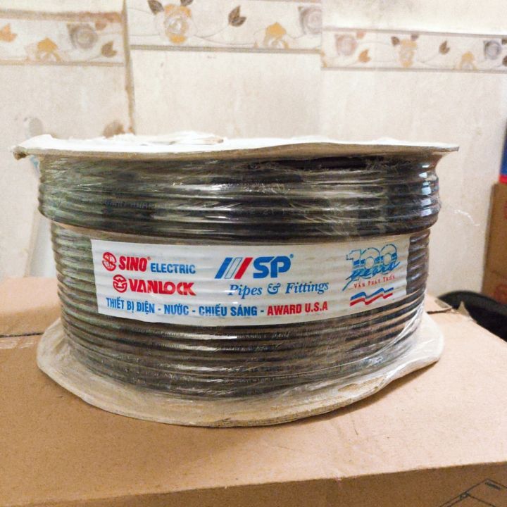 Dây điện thoại 8 ruột Vanlock SINO TLD 1/0.4mm x 4P/GY, 200m/cuộn