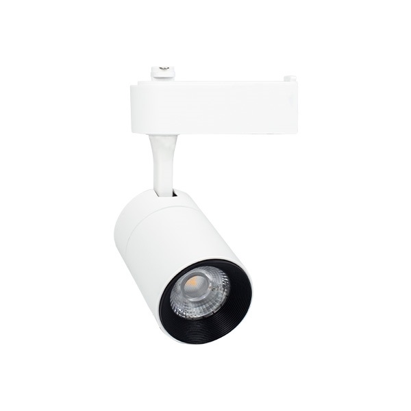 Đèn led chiếu điểm gắn ray 20W TCE 002, Ánh sáng trắng, vỏ trắng, kích thước Ø60x155mm