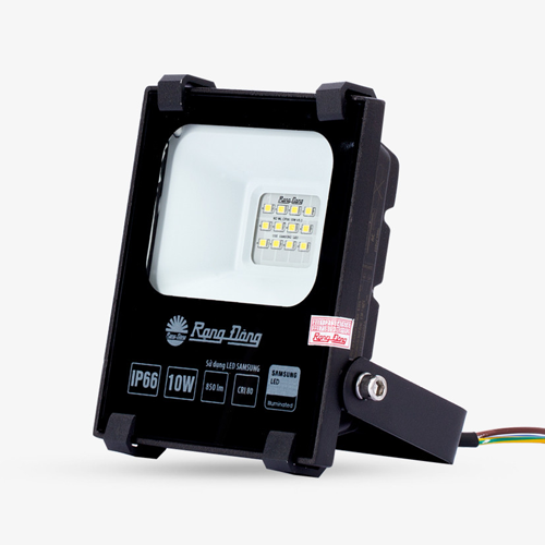 Đèn LED chiếu pha Rạng Đông CP06 10W 3000K SS, ánh sáng vàng