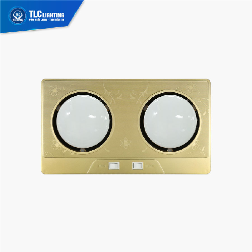 Đèn sưởi nhà tắm 2 bóng trắng TLC-SNT-BT02