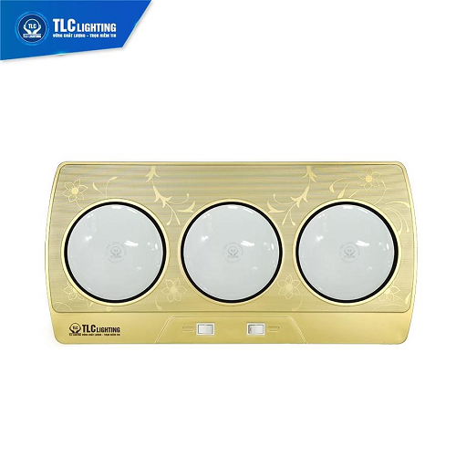 Đèn sưởi nhà tắm 3 bóng trắng TLC-SNT-BT03