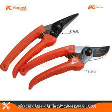 Kéo Cắt Cành lưỡi đen cong 7 inch Kapusi Japan K-8639