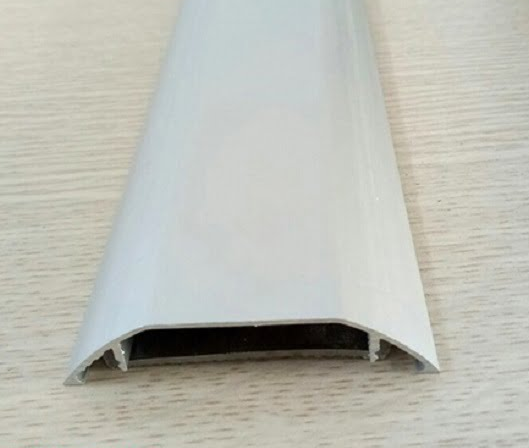 Nẹp nhôm luồn dây điện bán nguyệt 6p, cao 10mm x rộng 60mm x dài 2500mm