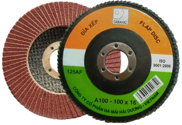 Nhám xếp A40 - 320 Ø 125 (HQ), Dahamad Hải Dương, đóng gói 120 viên/hộp