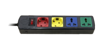 Ổ Cắm Kéo Dài Cho Xe Điện Và TB Sử Dụng Phích Cắm Châu Âu 3m, 15A - 2SK2DN3.3.15 có dây tiếp địa