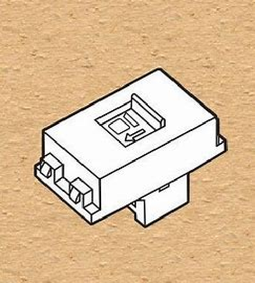 Ổ cắm máy tính 8 dây có màn che Sino S18CC31RJ5E