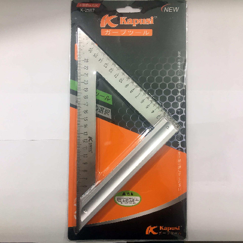 Thước e ke tam giác vuông cân 200mm Kapusi K-2597
