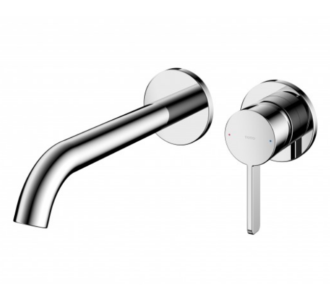 Vòi chậu nóng lạnh gắn tường (Loại dài) Toto TLG11308BA. Không bao gồm bộ xả và ống thải chữ P (