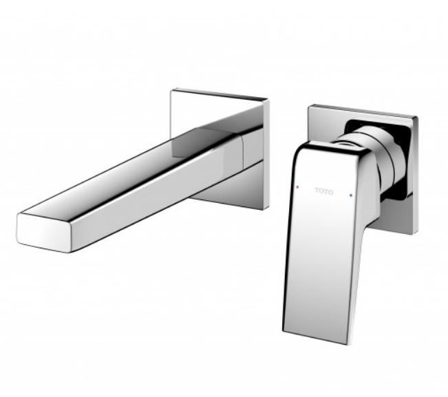 Vòi chậu nóng lạnh gắn tường (Loại ngắn) Toto TLG10307BB. Không bao gồm bộ xả và ống thải chữ P