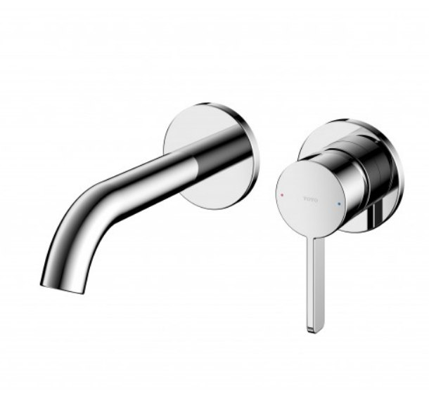 Vòi chậu nóng lạnh gắn tường (Loại ngắn) Toto TLG11307BA. Không bao gồm bộ xả và ống thải chữ P