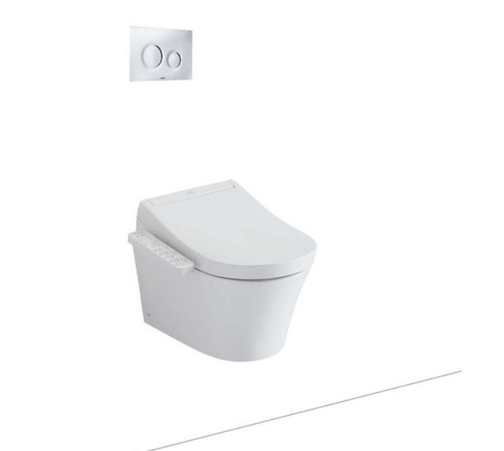 Bàn cầu treo tường Toto CW553/TCF33320GAA/WH172A, kèm nắp rửa điện tử dòng S2