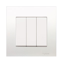 Bộ công tắc ba 2 chiều 16AX Vivace KB33_WE_G19, màu trắng