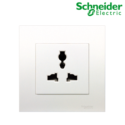Bộ ổ cắm đơn đa năng 13A Vivace Schneider KB413S, màu trắng