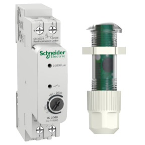 Cảm biến độ sáng 2-2000lux gắn tủ điện, tải 16A Schneider CCT15285