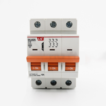 Cầu dao điện loại tép MCB LS, BKJ63N 3P 40A 6kA, gắn trên thanh ray