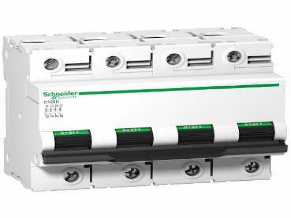 Cầu dao tự động MCB Acti9 C120H 4P 10kA 400V 80A C curve Schneider A9N18479