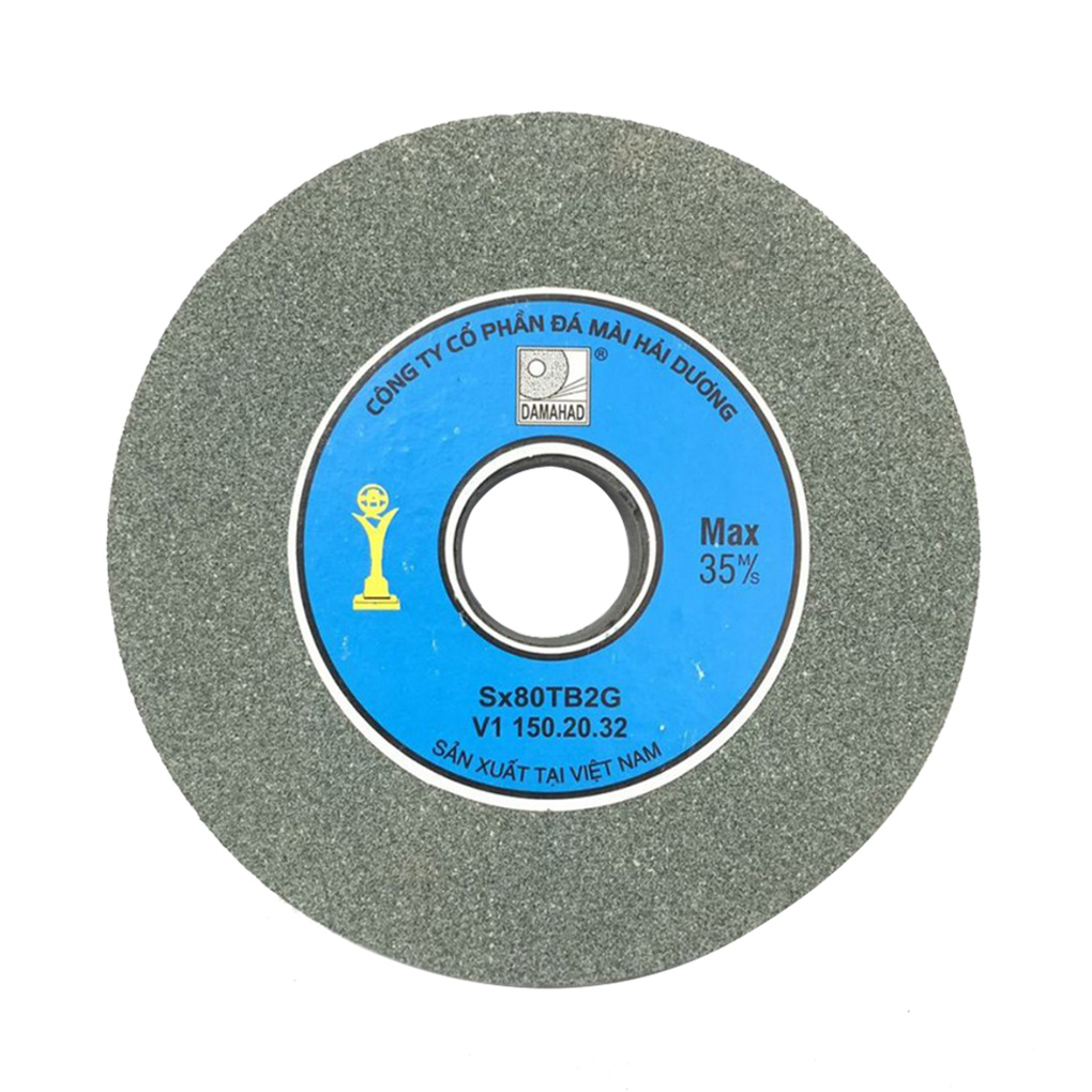Đá mài hai đá hợp kim Sx100 V1 DAMAHAD Hải Dương, kích thước 250x25x32mm, đóng gói 5 viên/Hộp